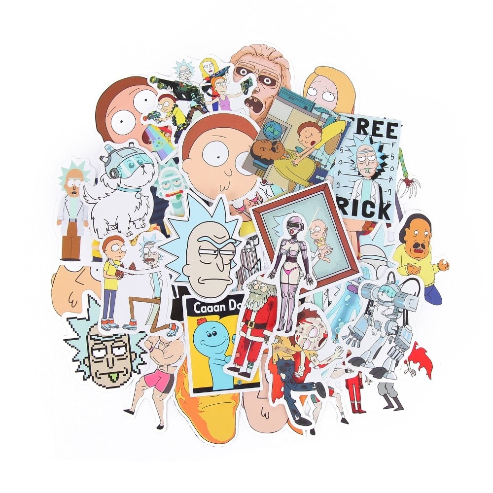 Pcs Lot Rick And Morty Funny Sticker Pack Of