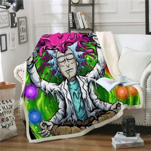 Funny Rick And Morty 3D Print Blanket
