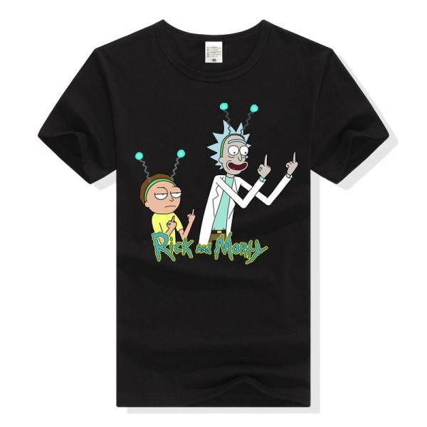 Rick and Morty Middle Finger T-shirt
