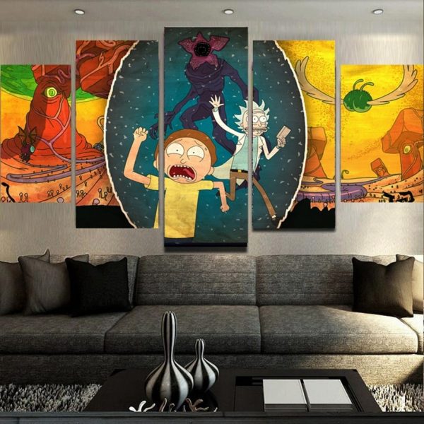 Cartoon Rick And Morty Paintings Wallpapers