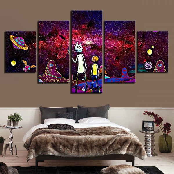 Home Decor 5 Pieces Rick And Morty Wallpapers