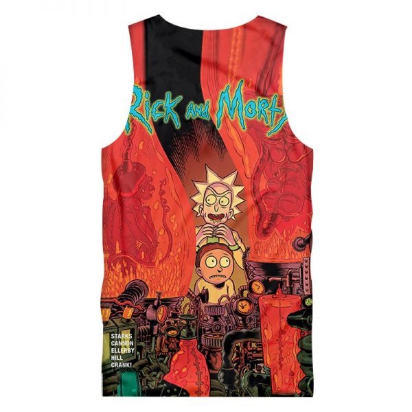 Rick And Morty 3D Funny Print Tank Tops