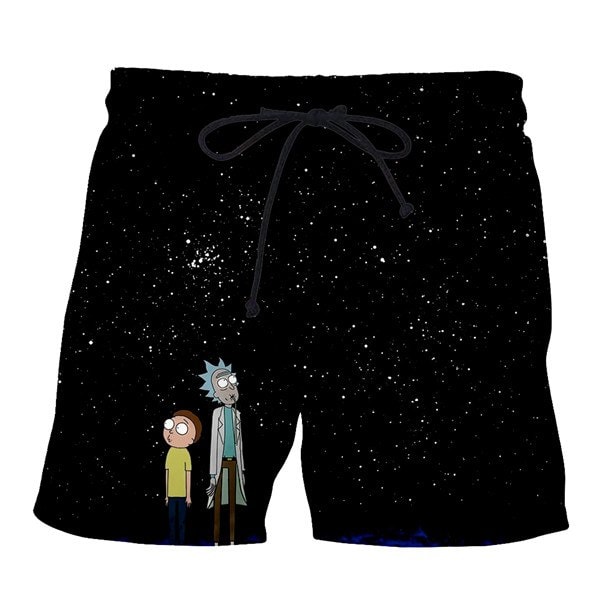 In The Dark Night Rick And Morty Boardshorts