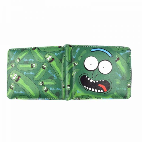 Rick And Morty Hot Anime Green Wallet