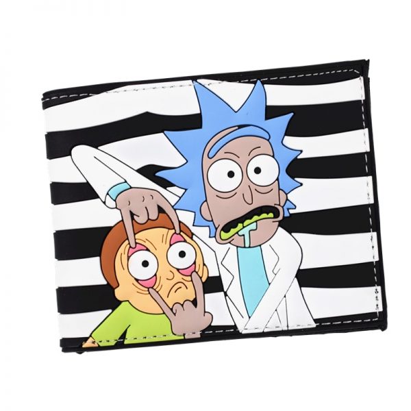 New Arrival PVC Short Wallet Anime Rick and Morty