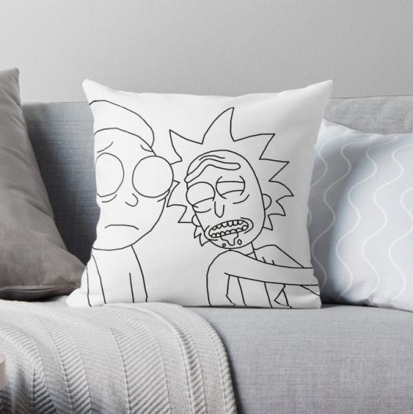 Anime Rick and Morty Pillow Covers
