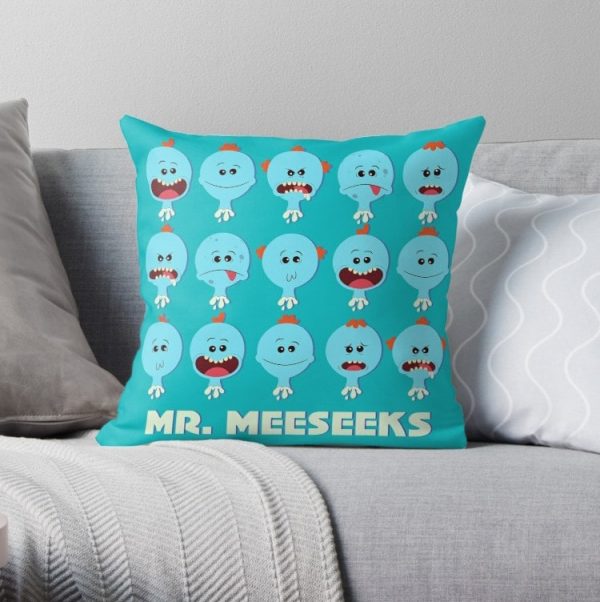 Mr. Meeseeks Rick and Morty Pillow Covers