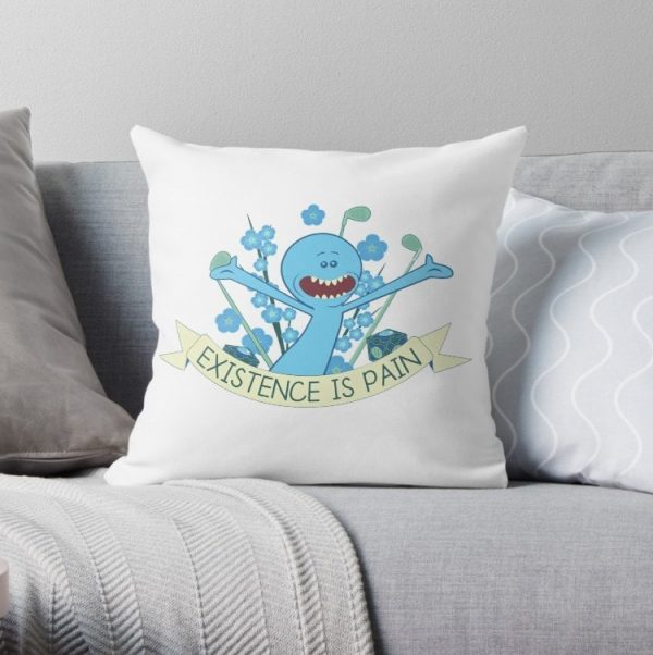 Existence is Pain Rick and Morty Pillow Covers