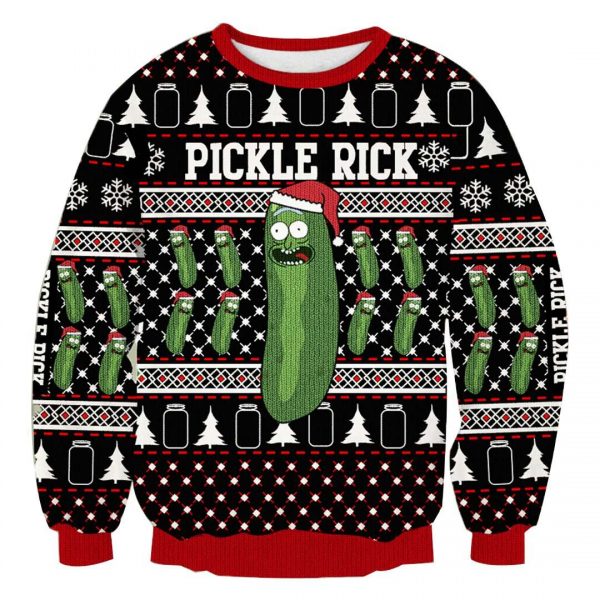 Pickle Rick Christmas Style Special Sweatshirt