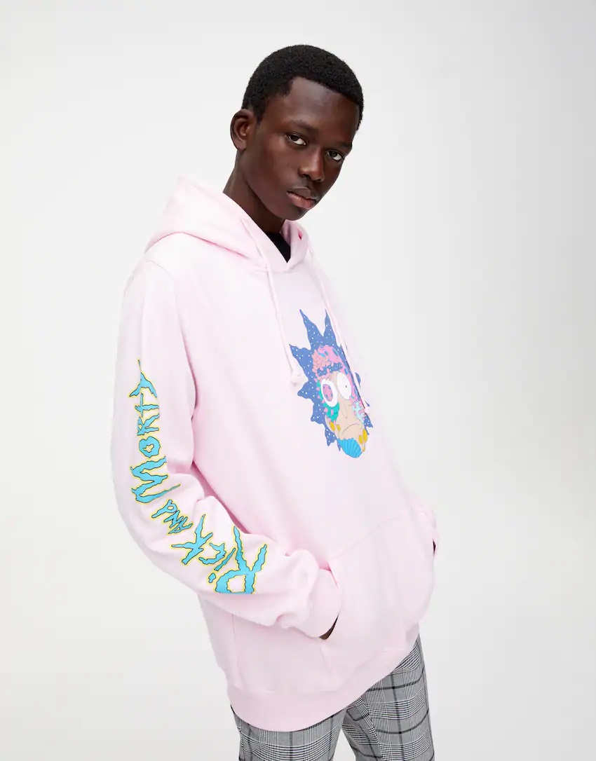 Rick and Morty Pink Hoodie - Limited Stock Available