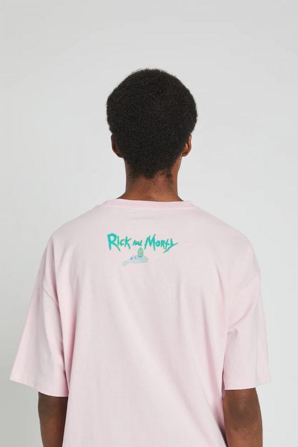 Lilac Rick and Morty illustration T-shirt